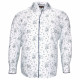 Chemise forte taille tissu imprimé FIORBLU AE3EB1