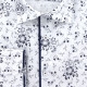 Chemise forte taille tissu imprimé FIORBLU AE3EB1