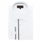 Chemise forte taille tissu uni et galon BORNERO AE5DB1