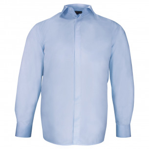 Chemise forte taille tissu texturé à gorge cachée DINOZZE AE11DB2