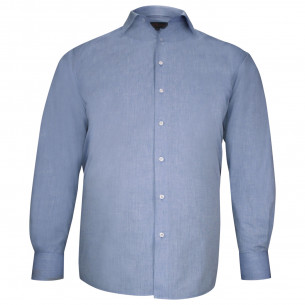 Chemise forte taille tissu fil à fil PERFILO AE14DB1