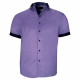 Chemisette grande taille à tissu uni contrasté VIOSSO AE9DBMC1