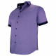 Chemisette grande taille à tissu uni contrasté VIOSSO AE9DBMC1
