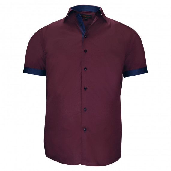 Chemisette grande taille à tissu uni contrasté VIOSSO AE9DBMC2