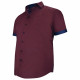 Chemisette grande taille à tissu uni contrasté VIOSSO AE9DBMC2