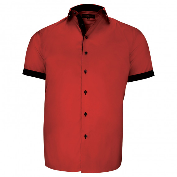 Chemisette grande taille à tissu uni contrasté ROSSONERO AE10DBMC1