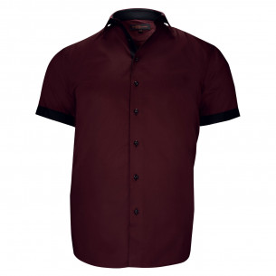 Chemisette grande taille à tissu uni contrasté ROSSONERO AE10DBMC2