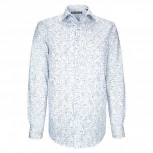 Chemise coupe droite tissu structuré à motifs STRUCO AE4EB1