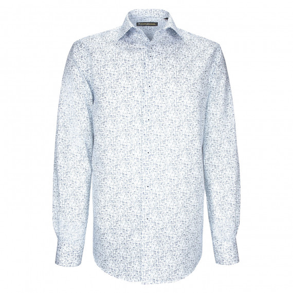 Chemise coupe droite tissu structuré à motifs STRUCO AE4EB1