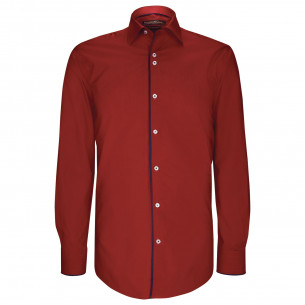 Chemise cintrée unie avec liseré GALONI AE7EB1