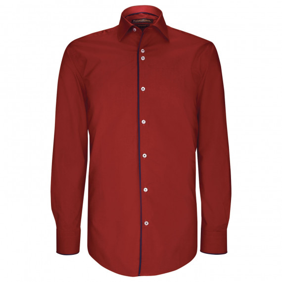 Chemise cintrée unie avec liseré GALONI AE7EB1