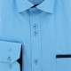Chemise cintrée unie liseré sur poche TASCOPO AE8EB1