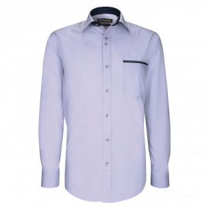 Chemise cintrée unie liseré sur poche TASCOPO AE8EB2