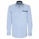 Chemise cintrée unie liseré sur poche TASCOPO AE8EB4