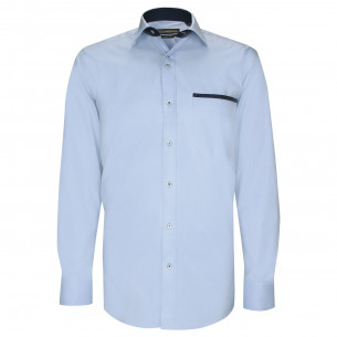 Chemise cintrée unie liseré sur poche TASCOPO AE8EB4