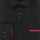 Chemise cintrée unie liseré sur poche TASSORO AE9EB1