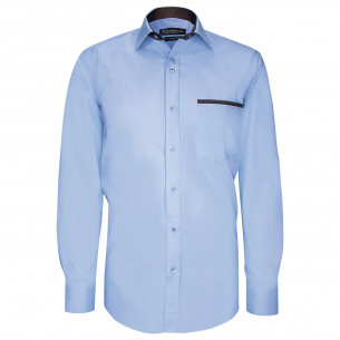 Chemise cintrée unie liseré sur poche TASCOMAR AE9EB1