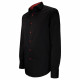 Chemise coupe droite unie noire CLAROSSO AE11EB1