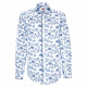 Chemise coupe droite tissu imprimé fleuri AE2AM1
