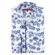 Chemise coupe droite tissu imprimé fleuri AE2AM1
