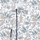 Chemise coupe droite tissu imprimé fleuri AE3AM1