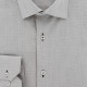 Chemise coupe droite micro-motifs brodés AE6AM1