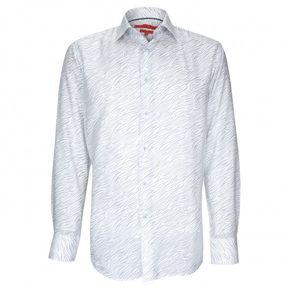 Chemise cintrée tissu imprimé zébré AE8AM1