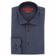 Chemise cintrée tissu structuré à motifs AE10AM1