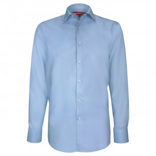 Chemise cintrée en coton sergé uni AE13AM1