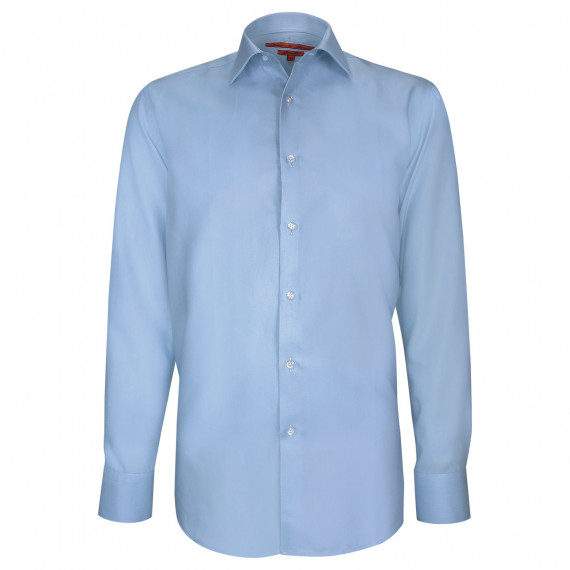 Chemise cintrée en coton sergé uni AE13AM1