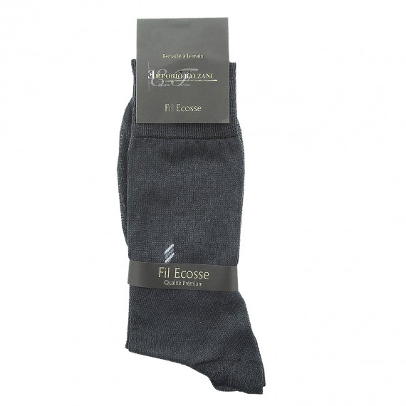 Chaussettes FIL D'ECOSSE Emporio balzani FIL-GREY