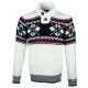 Pull jacquard CORTINA Emporio balzani H1028-BLANC