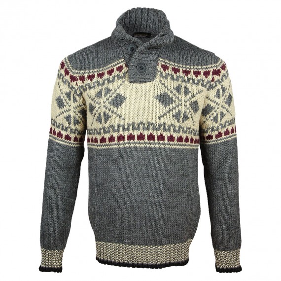 Pull jacquard CORTINA Emporio balzani H1028-GRIS