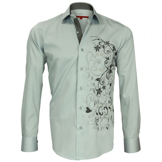 Chemise brodée FLOWERTY Andrew Mc Allister N2AM3