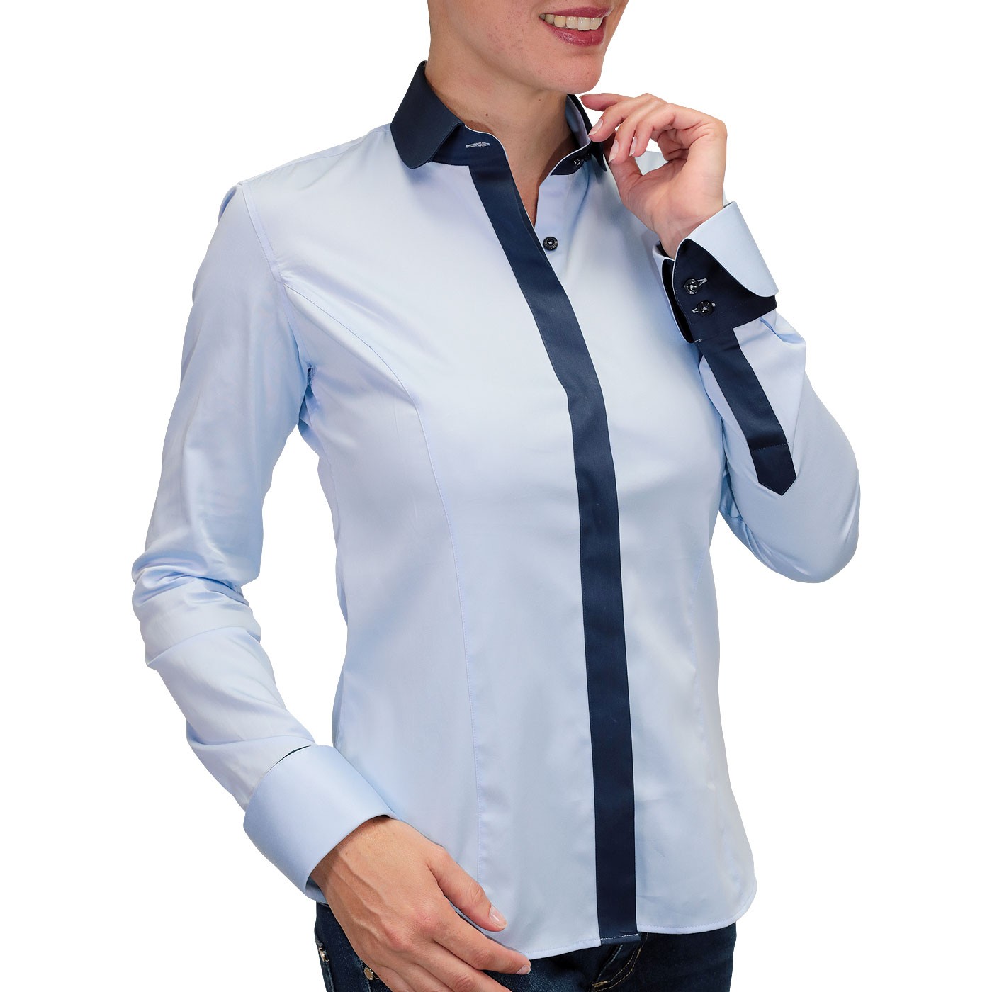chemise bicolore