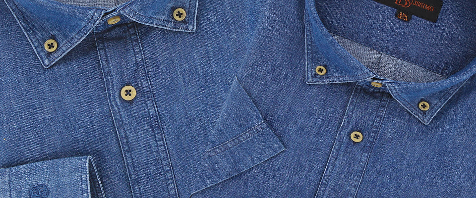 Chemises homme grandes tailles en jean