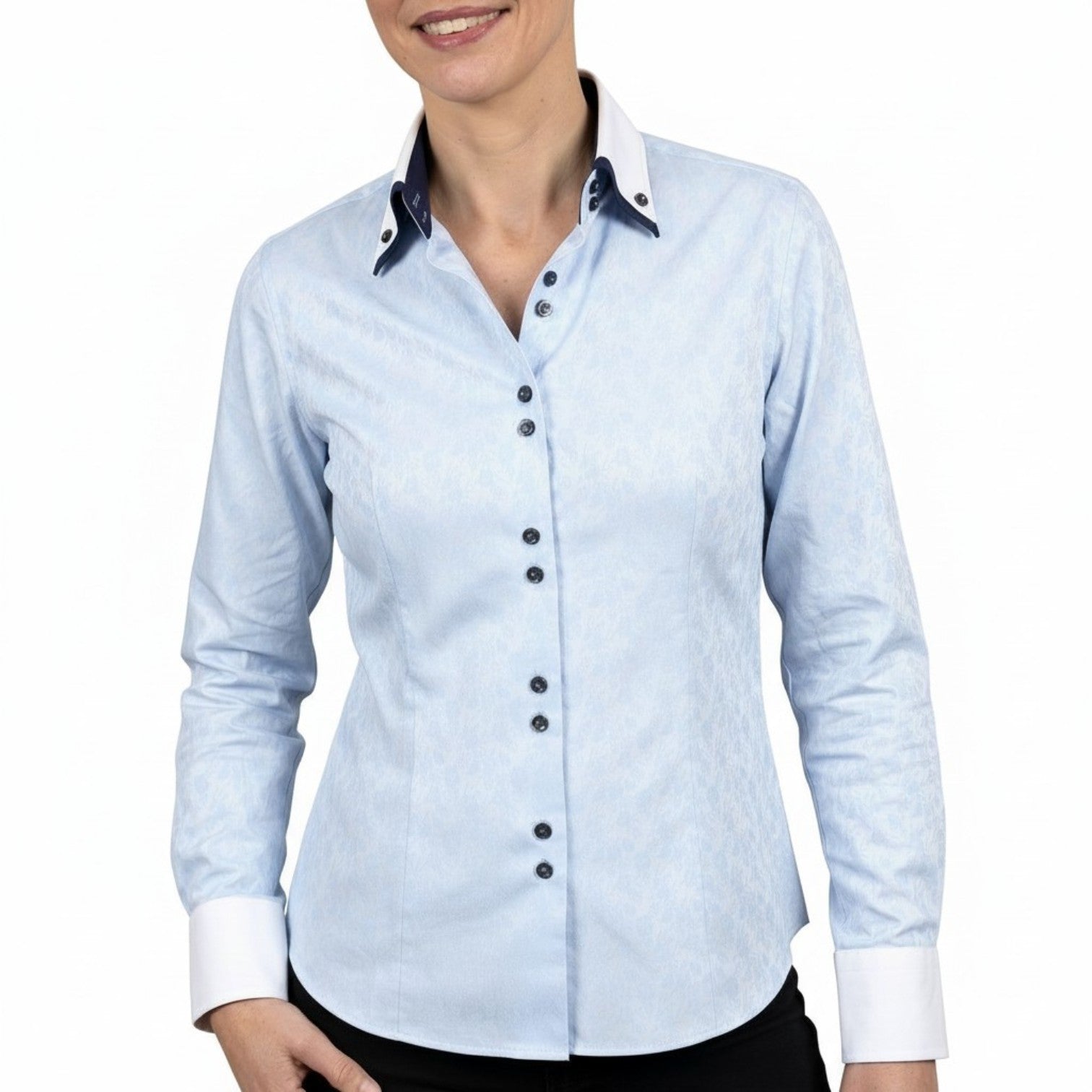 Chemise femme cintrée double col imprimée CAPUCINE Andrew Mc Allister