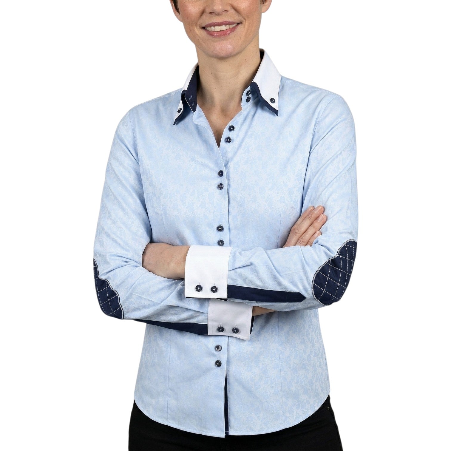 Chemise femme cintrée double col imprimée CAPUCINE Andrew Mc Allister