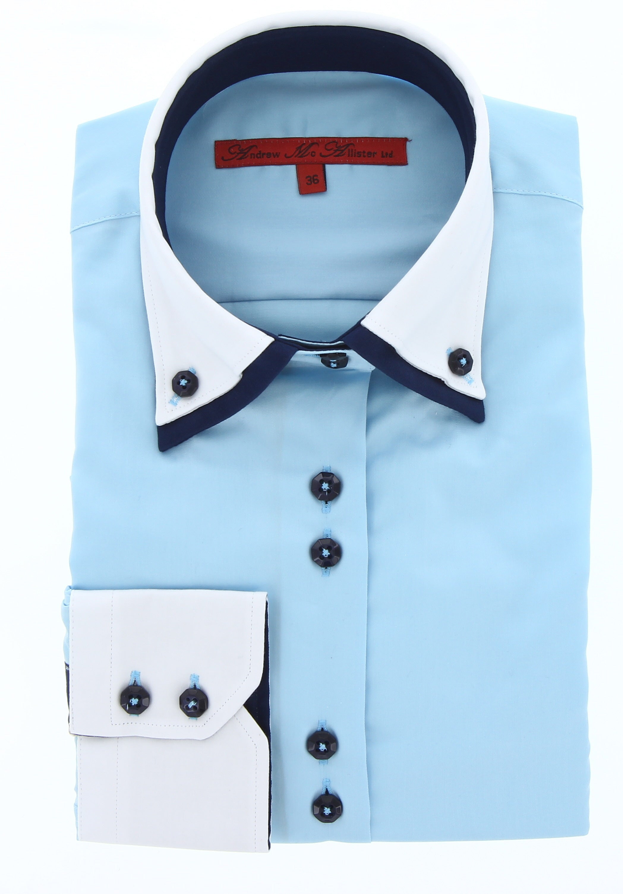 Chemise femme cintrée double col OCEANIE Andrew Mc Allister AGF5AM1