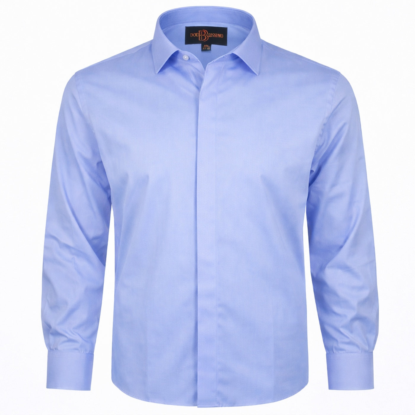Chemise homme grande taille unie bleue coupe confort SUBLIMA Doublissimo AG15DB1.2