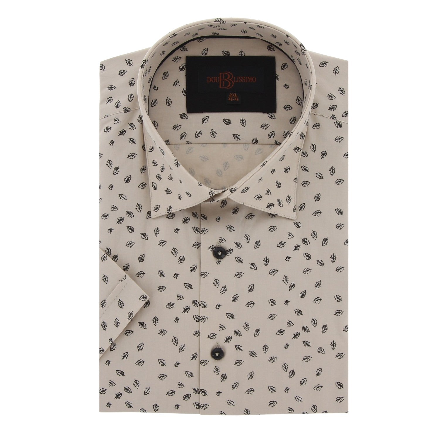 Chemisette homme grande taille à motifs coupe large CORTIFIO Doublissimo AG5DBMC1