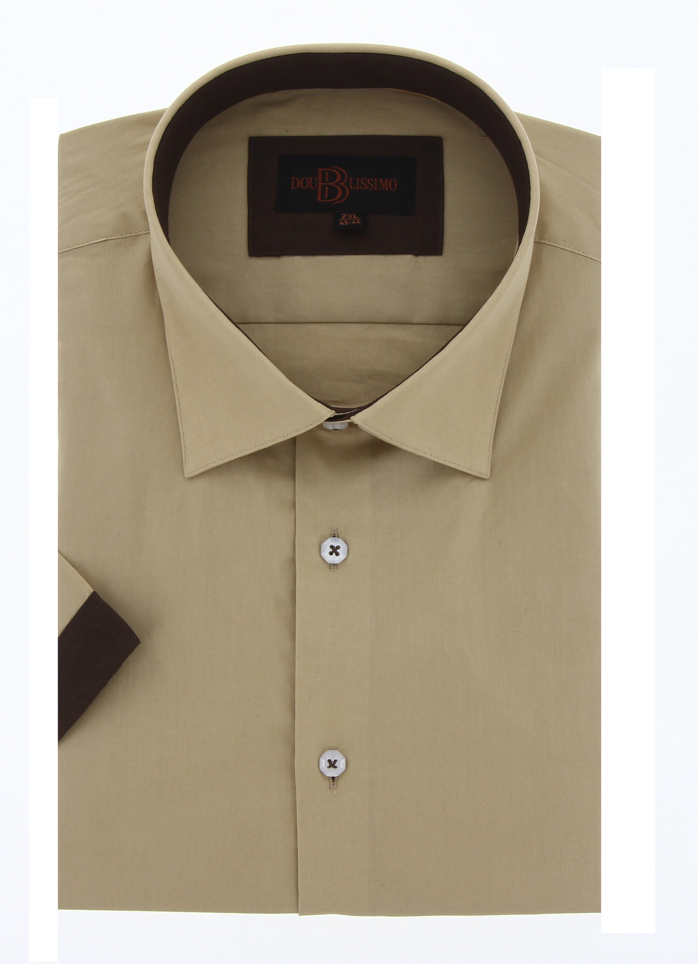 Chemisette homme grande taille unie coupe large CORBEIGE Doublissimo AG13DBMC1