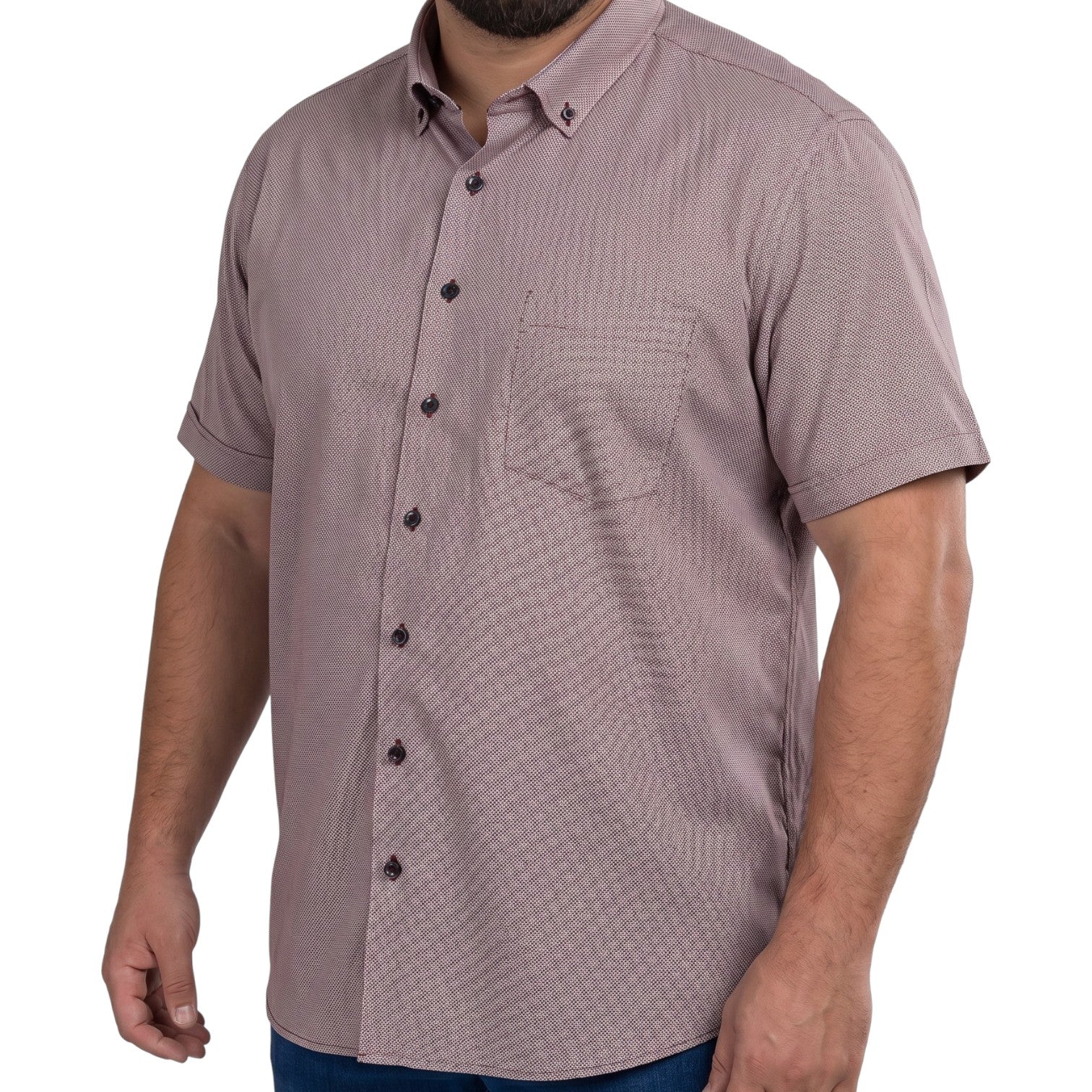 Chemisette homme grande taille unie coupe large CORTOSSO Doublissimo AG11DBMC1