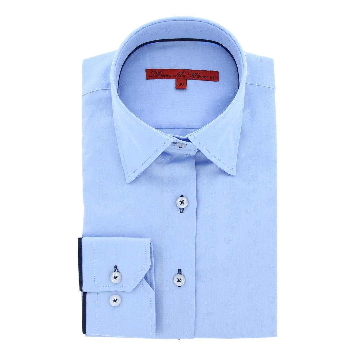 Chemisier Femme Bleu Ciel Cintré – Chemise Élégante AGF02AM1