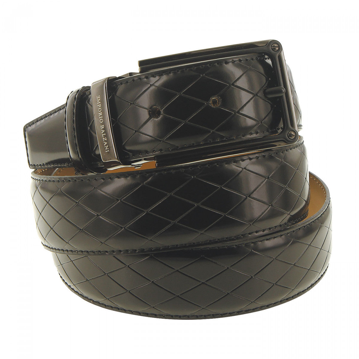 Ceinture cuirANGELO Emporio balzani T12033101-100 noir