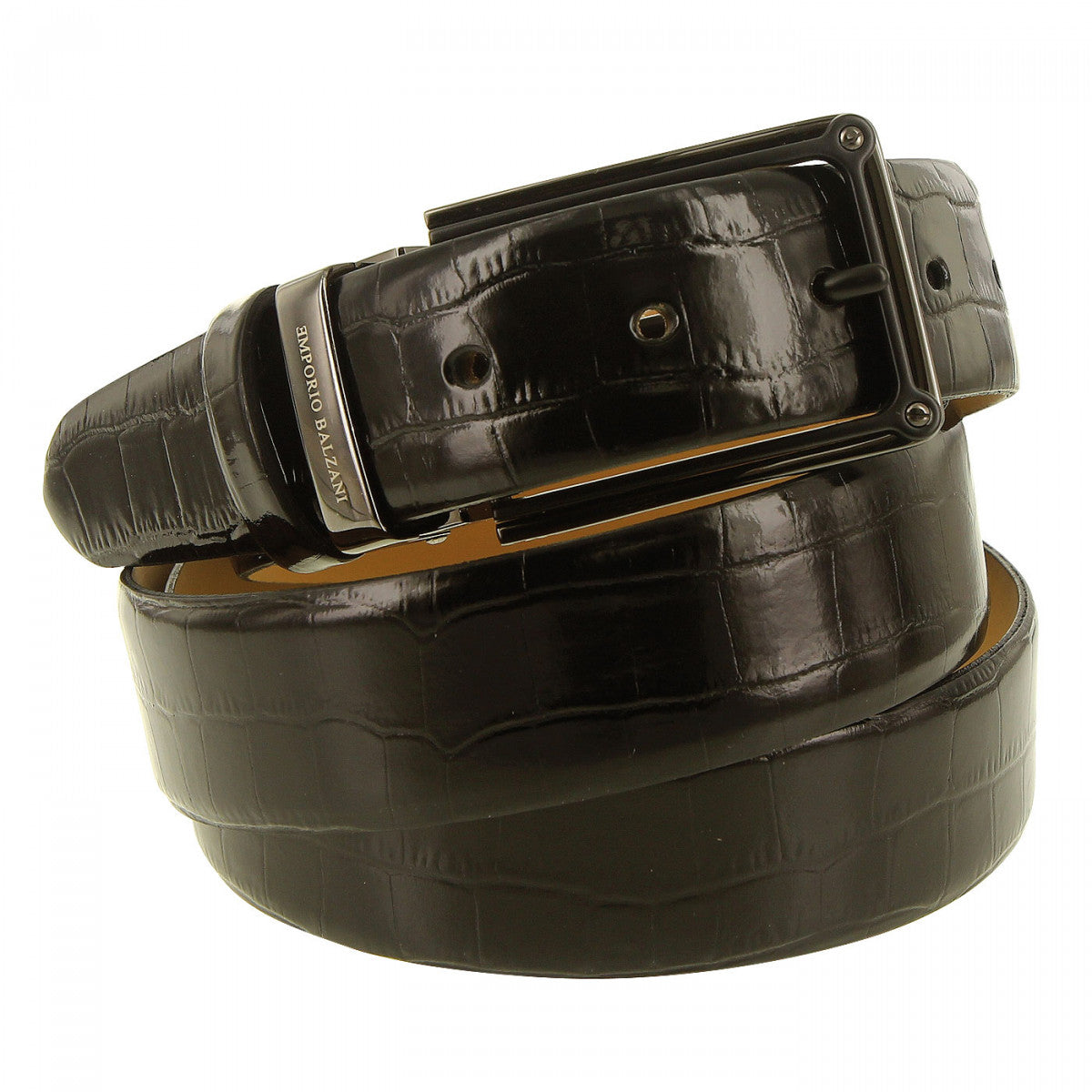 Ceinture cuirMATTI Emporio balzani T12000267-100 noir