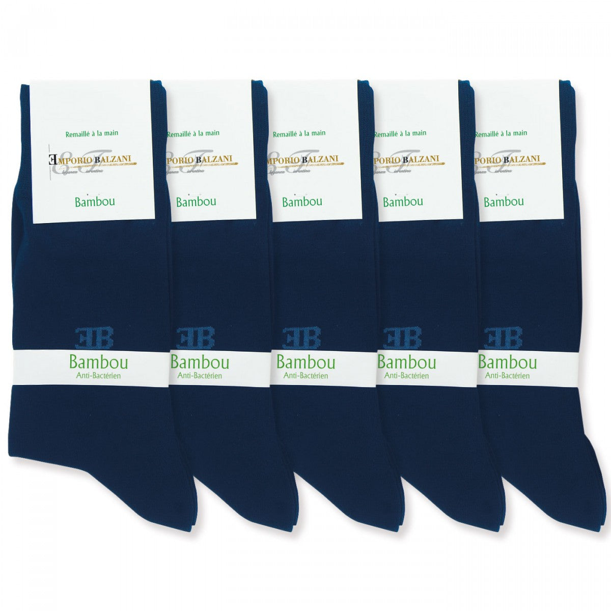 ChaussettesPACK 5 BAMBOU Emporio balzani PK5-BMBNAVY bleu