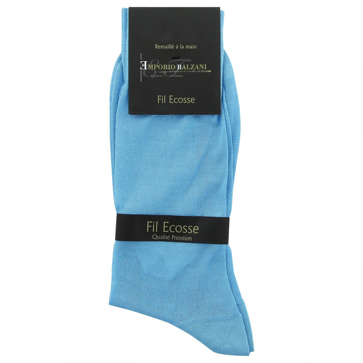 Chaussettes FIL D'ECOSSE Emporio balzani FIL-BLUE bleu