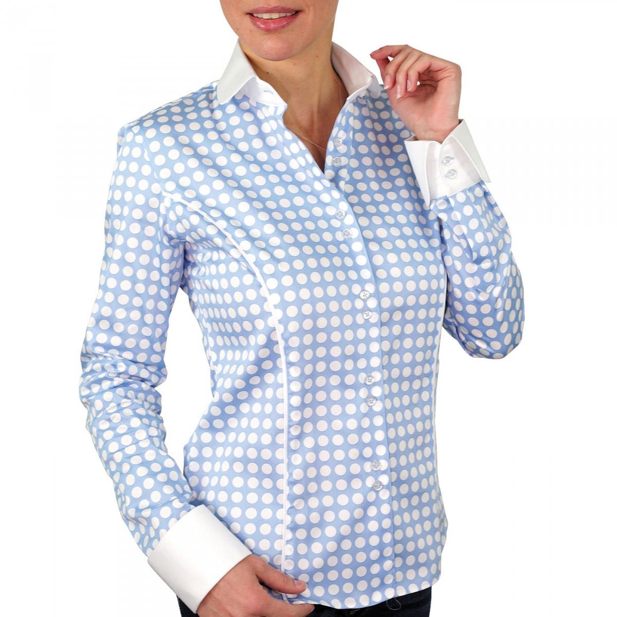 Chemise à poisDOTS Andrew Mc Allister TF12AM2 bleu
