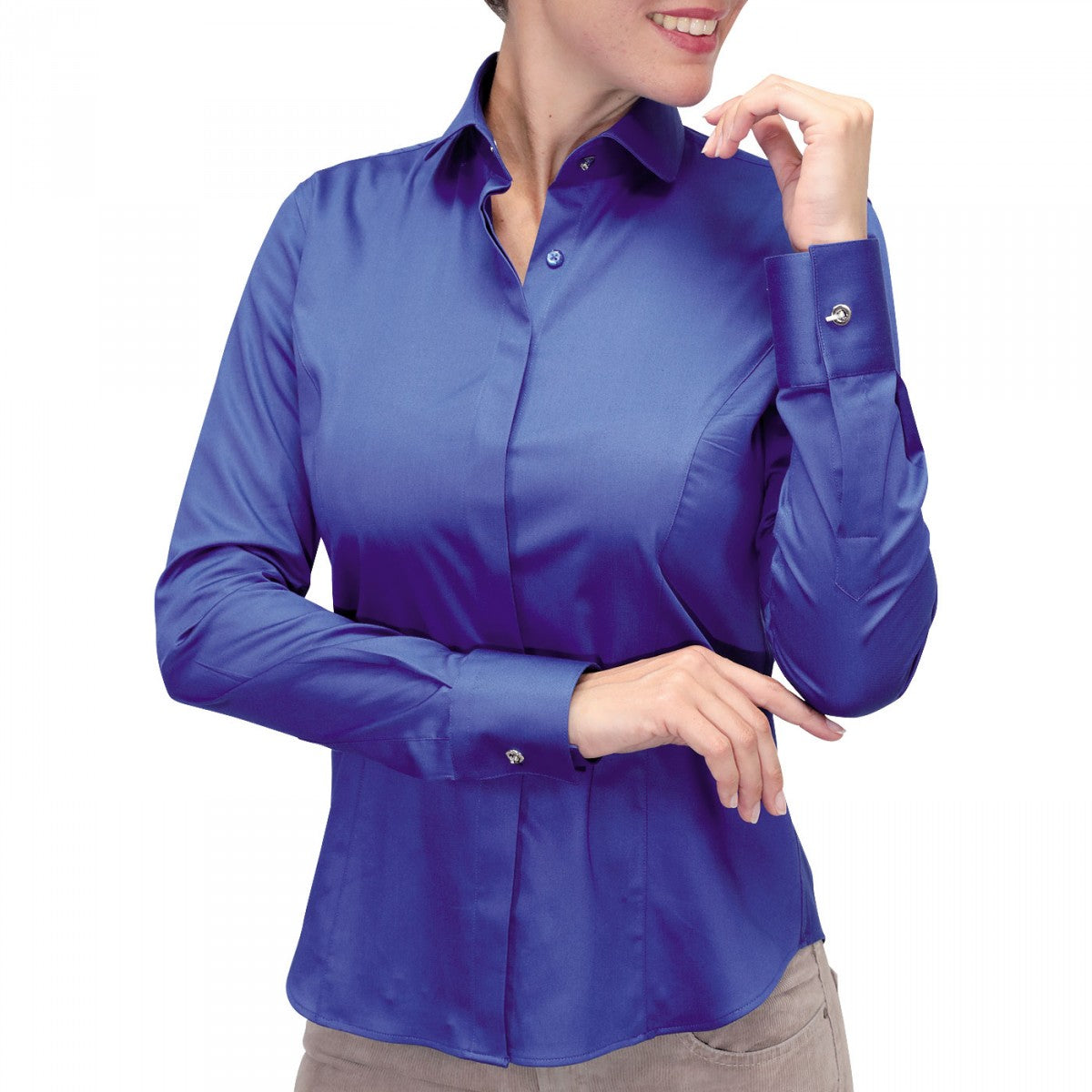 Chemise bouton metalNEW WEAVE Andrew Mc Allister JF12AM5 bleu